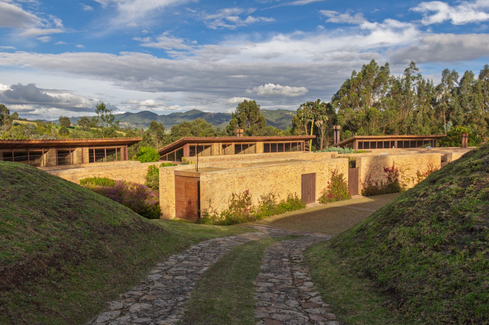 Casa de ladrillo integrada al paisaje de la sabana, proyecto completo de Arbóreo